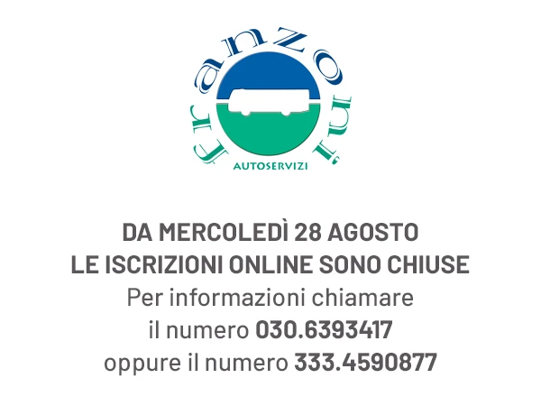 Iscrizioni chiuse